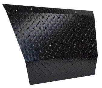 FRONT SHOCK COVER-EZGO TXT DIAMOND PLATE BLACK