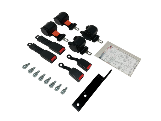 SEAT BELT KIT-4 RETRACTABLE BELTS W/HARDWARE