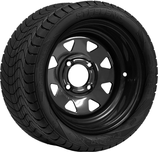 Assembly - 12" STEEL WHEEL BLACK / 215/40-12" LOW PRO TIRE