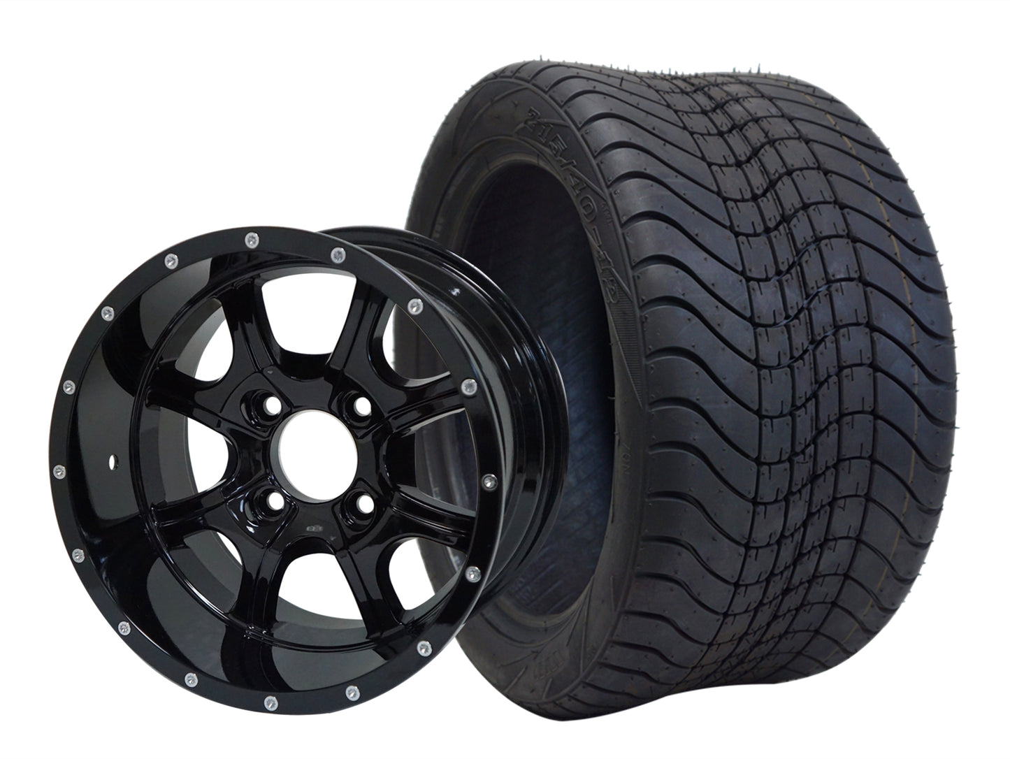 Assembly - 12" NIGHTSTALKER-BLACK / 12" TIRE-215/40-12 LOW PRO TIRE