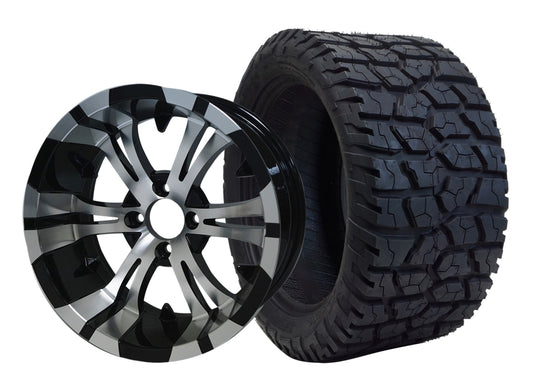 Assembly - 14" VAMPIRE-MACHINED/BLACK / 14" TIRE-22"x10.5"-14" GATOR AT TIRE